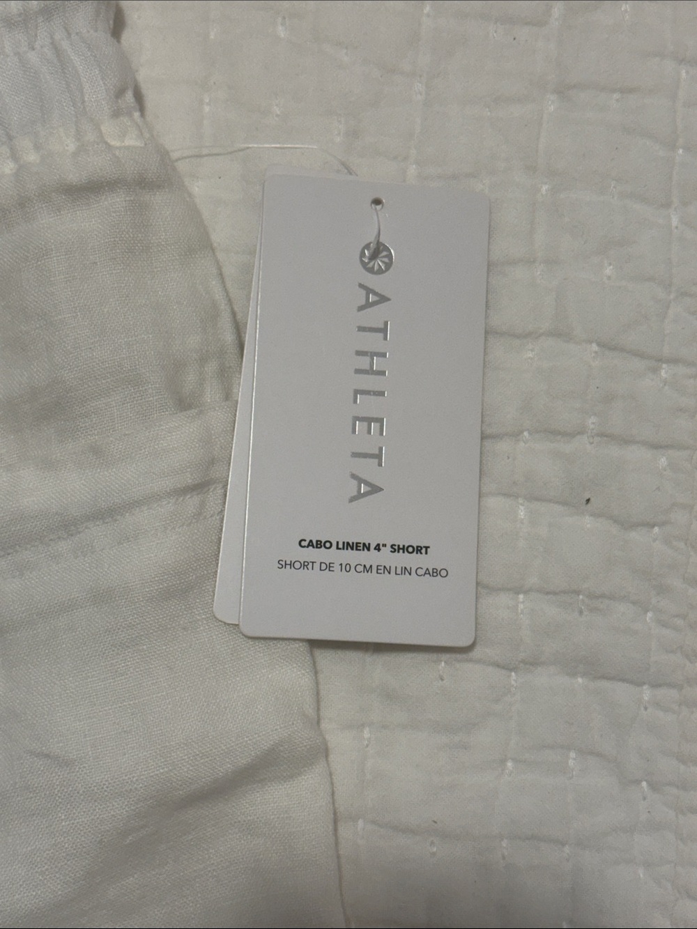 Athleta White Linen Cabo Shorts - Picture 3 of 5